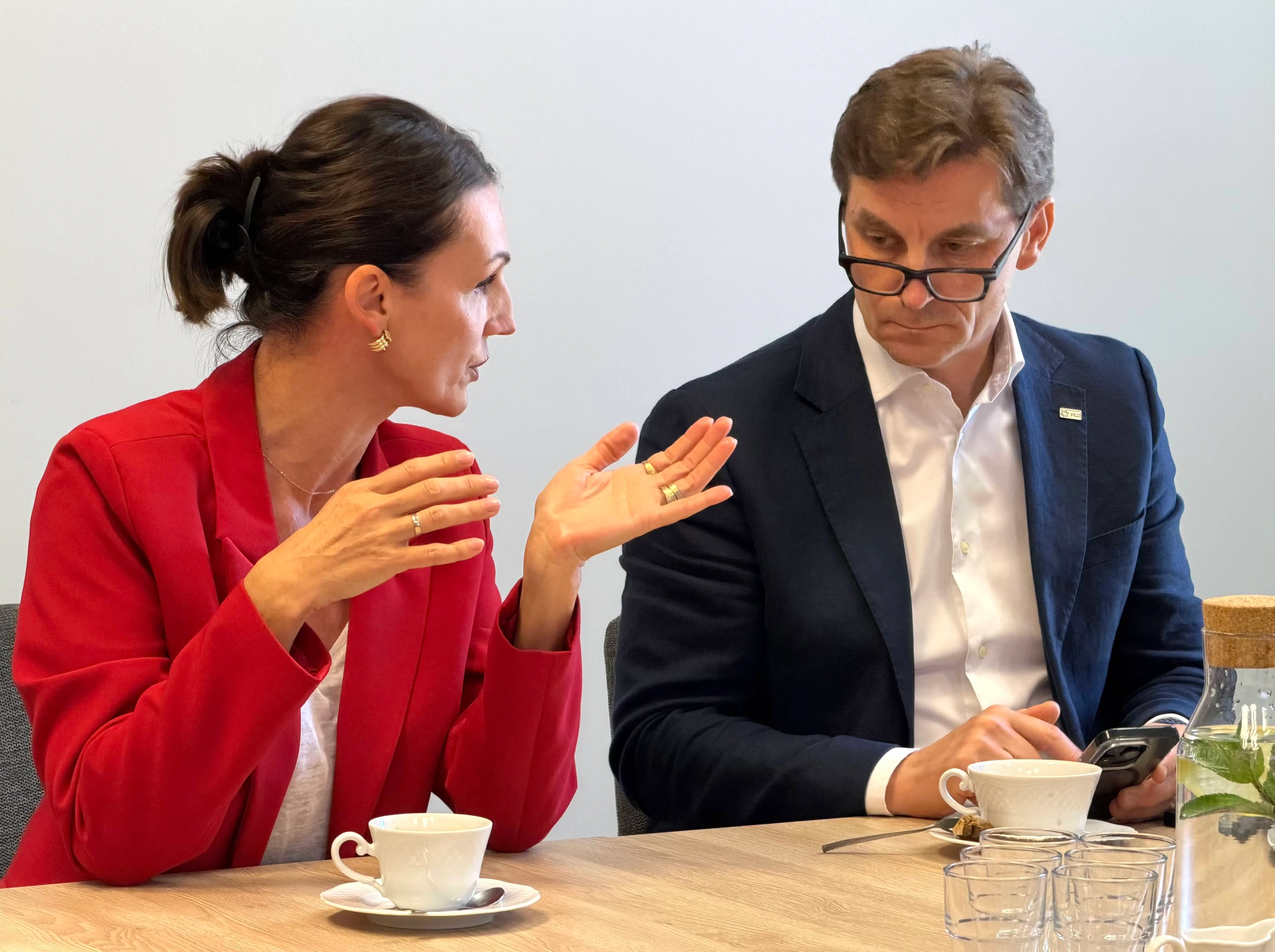 Wojewoda Pomorska Beaty Rutkiewicz oraz prezes PEJ Marek Woszczyk