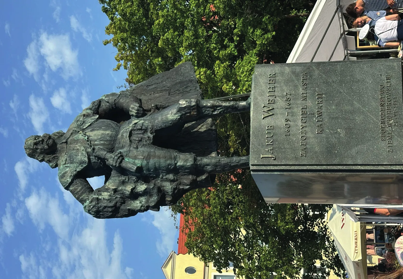 Pomnik Jakuba Wejhera na deptaku w Wejherowie